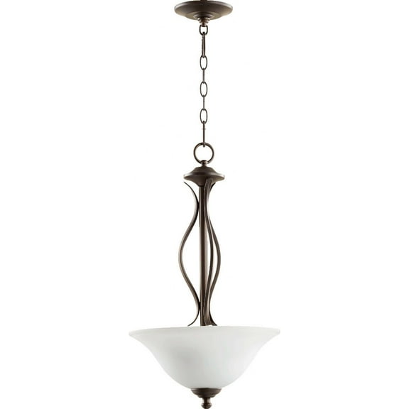 Quorum Lighting Spencer 3-Light Pendant, Oiled Bronze, 15.75W, 23H