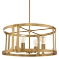 thumbnail image 1 of Quorum International 8231-4 Colburn 4 Light 22" Wide Pendant - Brass, 1 of 7