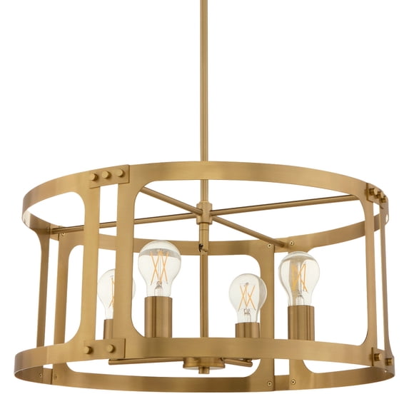 Quorum International 8231-4 Colburn 4 Light 22" Wide Pendant - Brass