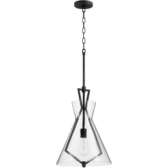8426-69-Quorum Lighting-13.25 Inch 1 Light Pendant-Noir Finish    -Traditional Installation