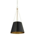 thumbnail image 1 of Quorum International 862-3 Denise 3 Light 18" Wide Pendant - Studio White / Aged Brass, 1 of 4