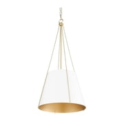 Quorum International 862-3-0880 Denise 3 Light 18" Wide Pendant - Studio White / Aged