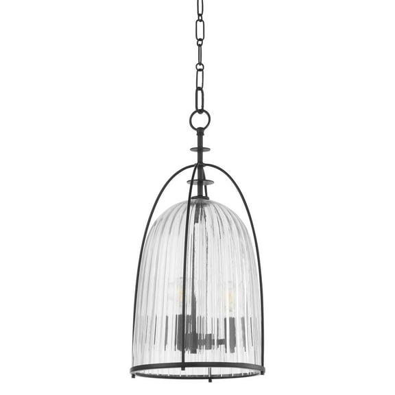 Quorum International 863-3 Alice 3 Light 12" Wide Pendant - Black