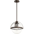 thumbnail image 1 of 88-15-86 Quorum Lighting Meridian - 1 Light Globe Pendant in Transitional style - 14.75 inches wide by 15.5 inches high-Oiled Bronze Finish, 1 of 3