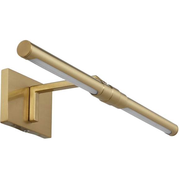 941-80 Quorum Lighting Warwick - 12W 1 LED CCT Selectable Picture Light-4.75 Inches Tall and 24 Inches Wide-Aged Brass Finish