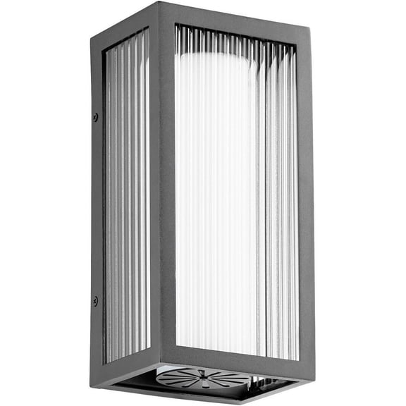 Quorum Lighting Maestro LED Outdoor Wall Mount, 3 Lights, Noir Finish