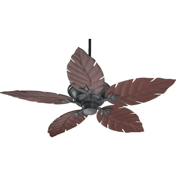 135525-44-Quorum Lighting-Monaco - Patio Fan in style - 52 inches wide by 16.73 inches high-Toasted Sienna Finish-Rosewood Blade Color
