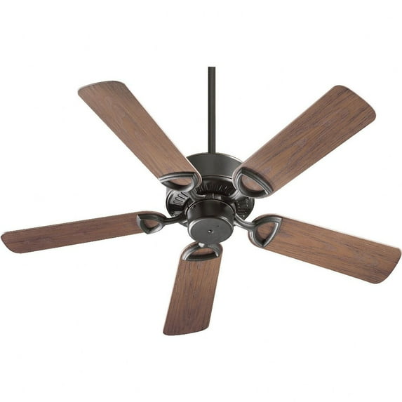 143425-95-Quorum Lighting-Estate - Patio Fan in Traditional style - 42 inches wide by 12.5 inches high-Old World Finish-Walnut Blade Color