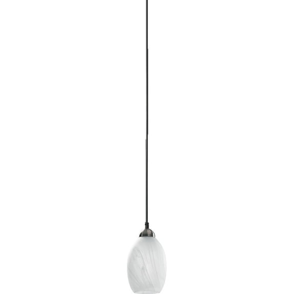 1740-165 Quorum Lighting 1 Light Pendant in contemporary style - 5.5 inches wide by 9 inches high -Traditional Installation