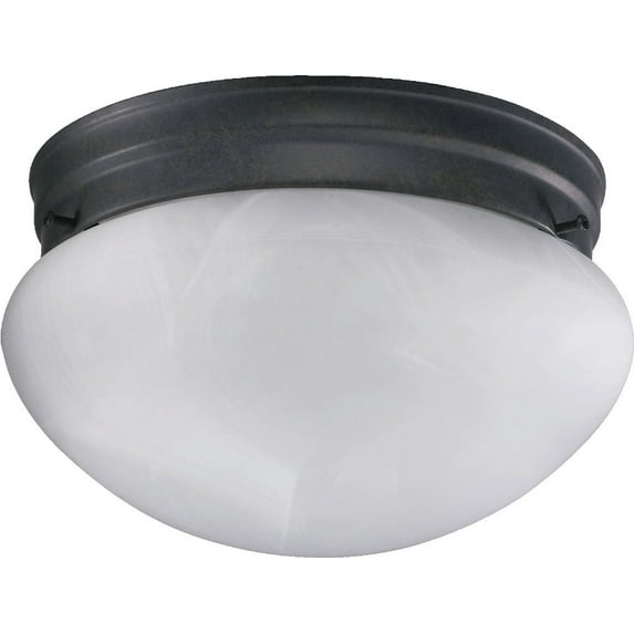 3021-6-44 Quorum Lighting 1 Light Mushroom Flush Mount in style - 7 inches wide by 4.5 inches high-Toasted Sienna Finish