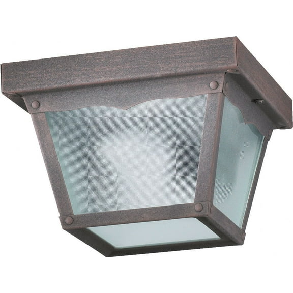 Quorum Lighting - Ceiling Mount - 1 Light Outdoor Cage Flush Mount in style -