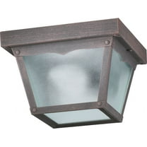 Quorum Lighting - Ceiling Mount - 1 Light Outdoor Cage Flush Mount in style -