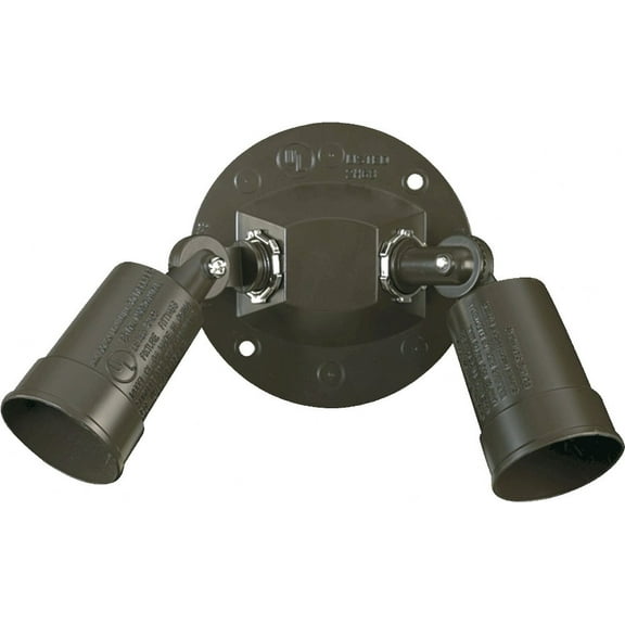 691-2-36 Quorum Lighting 2 Light PAR Holder Wall Mount in style - 11 inches wide by 5 inches high-Bronze Finish