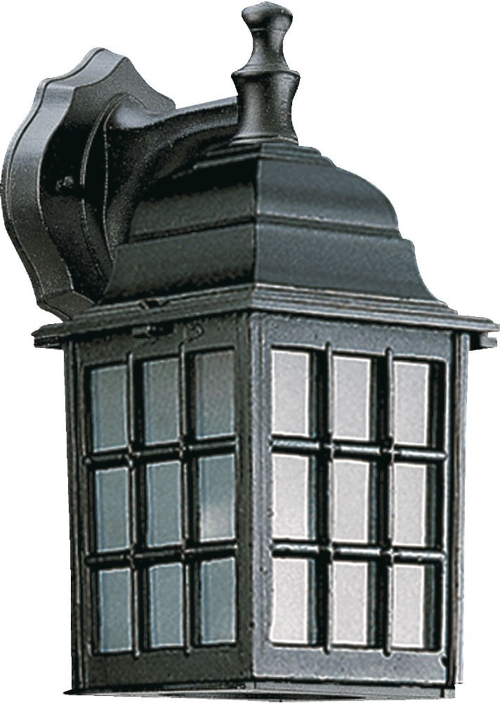 Quorum Lighting Thomasville Black Outdoor Wall Sconce, 1 Light, Wet Rated