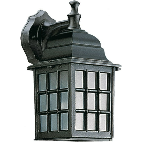 Quorum Lighting Thomasville Black Outdoor Wall Sconce, 1 Light, Wet Rated