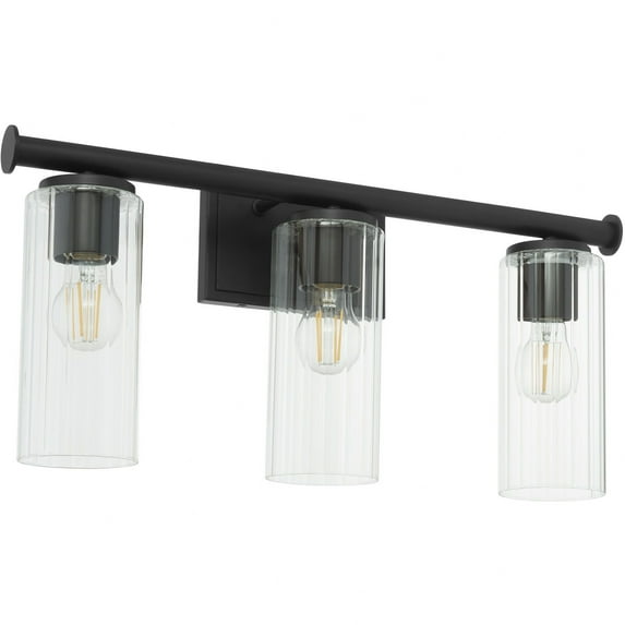 Quorum Juniper by Tamara Day 541-3-59 Bath Vanity Light 24 in. wide - Matte Black