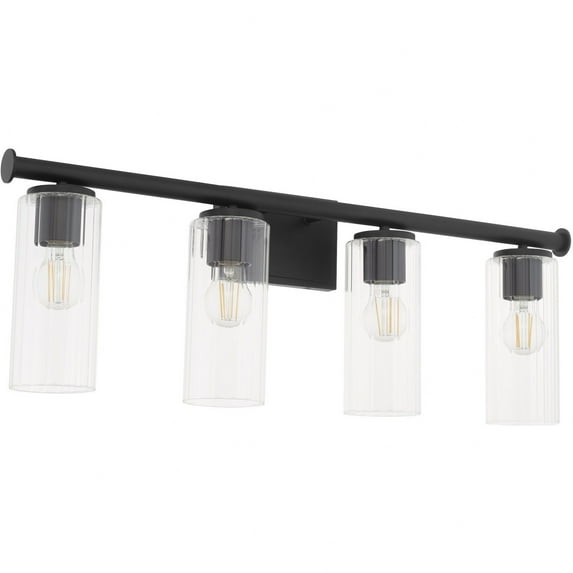 Quorum Juniper by Tamara Day 541-4-59 Bath Vanity Light 32 in. wide - Matte Black