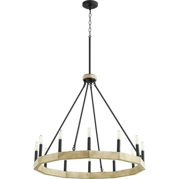 6189-12-69 Quorum Lighting Alpine - Twelve Light Chandelier in Soft Contemporary style - 30.25 inches wide by 28.75 inches high     -Traditional