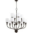 thumbnail image 1 of Quorum Lighting Richmond 12-Light Chandelier, 34 Width, 35.5 Height, Oiled Bronze Finish, Clear/Seeded Glass, 1 of 2