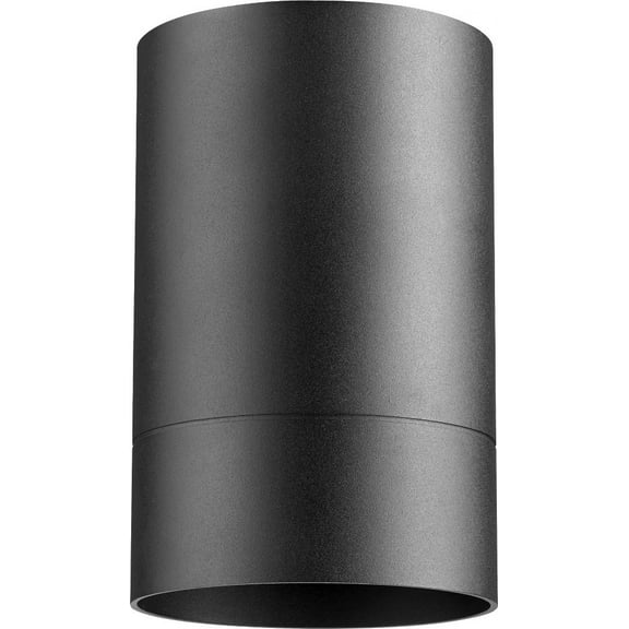 Open Box Quorum Lighting Architectural Noir Flush Mount Light, 1 Light, 4.25 x 7, Damp Rated