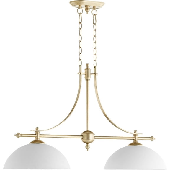 Quorum Lighting - Aspen - 2 Light Island in Transitional style - 13.5 inches