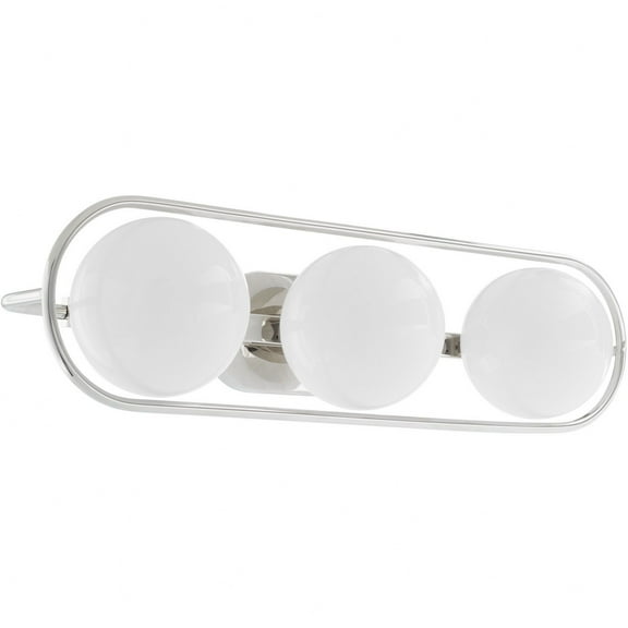 Belmont 3 - Light Polished Nickel Mid Century Modern Wall Sconce