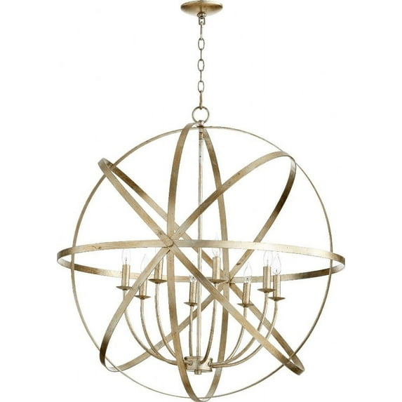 Quorum Lighting - Eight Light Chandelier - Celeste - 8 Light Sphere Chandelier