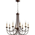 thumbnail image 1 of 6250-8-86-Quorum Lighting-Brooks - 8 Light Chandelier in style - 28.75 inches wide by 30 inches high-Oiled Bronze Finish    -Traditional Installation, 1 of 2