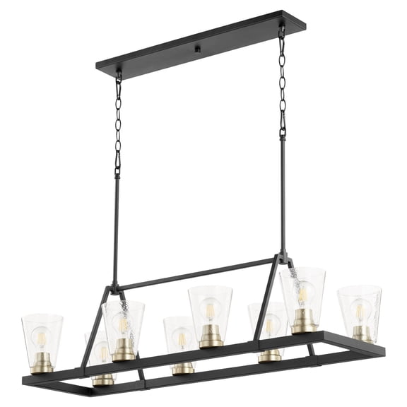 Quorum Lighting - Eight Light Chandelier - Chandelier - Paxton - 8 Light Linear