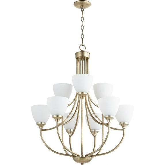 Quorum Lighting - Enclave - 9 Light 2-Tier Chandelier in Quorum Home Collection
