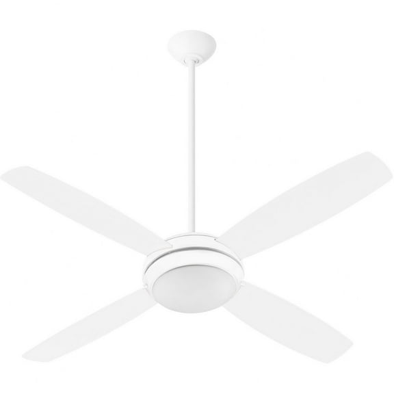 Open Box Quorum Lighting - Expo - 4 Blade Ceiling Fan with Light Kit In Contemporary