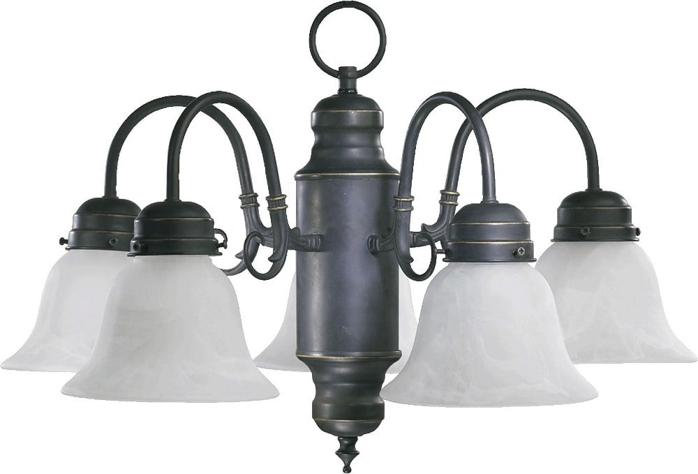Quorum Lighting - Five Light Chandelier - 5 Light Nook Pendant in ...