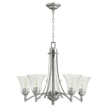 6177-5-64-Quorum Lighting-Aspen - 5 Light Chandelier in style - 27 inches wide by 21.5 inches high-Classic Nickel Finish    -Traditional Installation