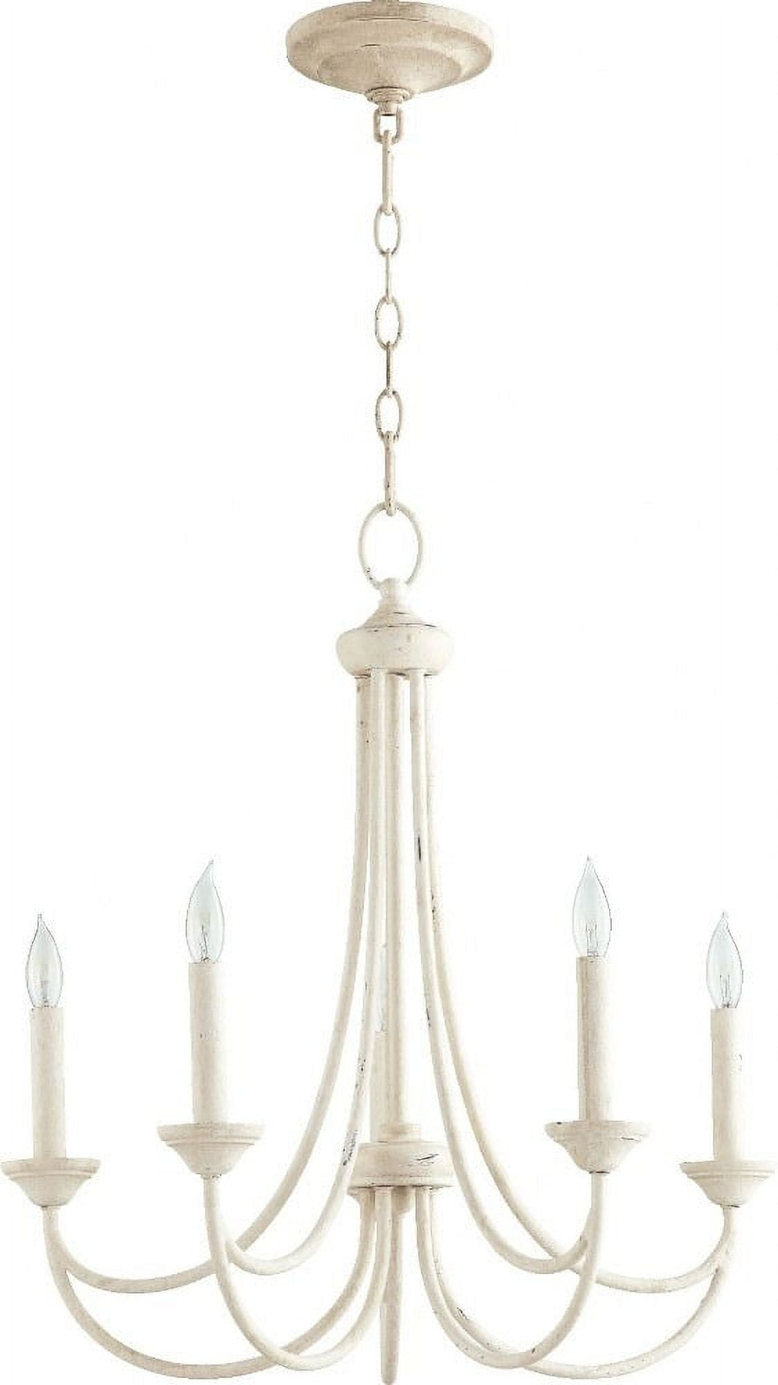 Persian White 5-Light Candelabra Chandelier