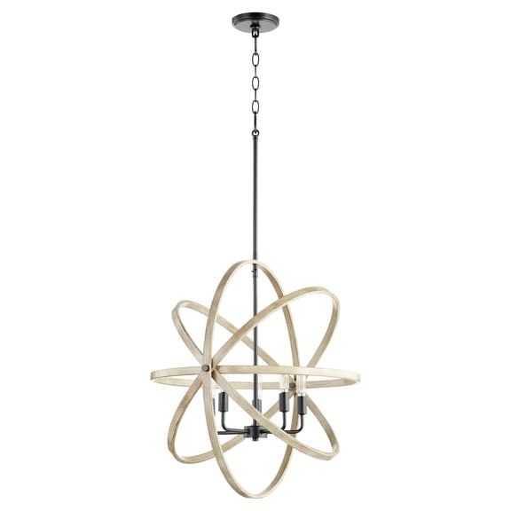 86-5-69 Quorum Lighting 5 Light Sphere Chandelier in style - 25 inches wide by 25 inches high -Traditional Installation