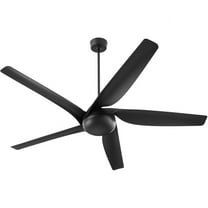 41655-59 Quorum Lighting Fury - 5 Blade Ceiling Fan-10 Inches Tall and 65 Inches Wide-Matte Black Finish