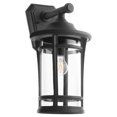 thumbnail image 1 of Quorum Haley 1-Light Outdoor Ceiling Mount - Textured Black - 718-18-69, 1 of 2