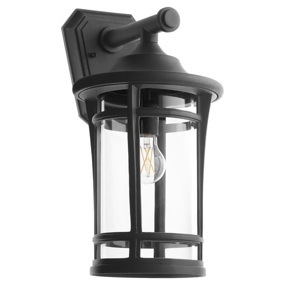 Quorum Haley 1-Light Outdoor Ceiling Mount - Textured Black - 718-18-69