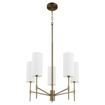 663-5-81 Quorum Lighting Hamilton - 5 Light Chandelier-25.25 Inches Tall and 23.5 Inches Wide-Dark Brass Finish    -Traditional Installation