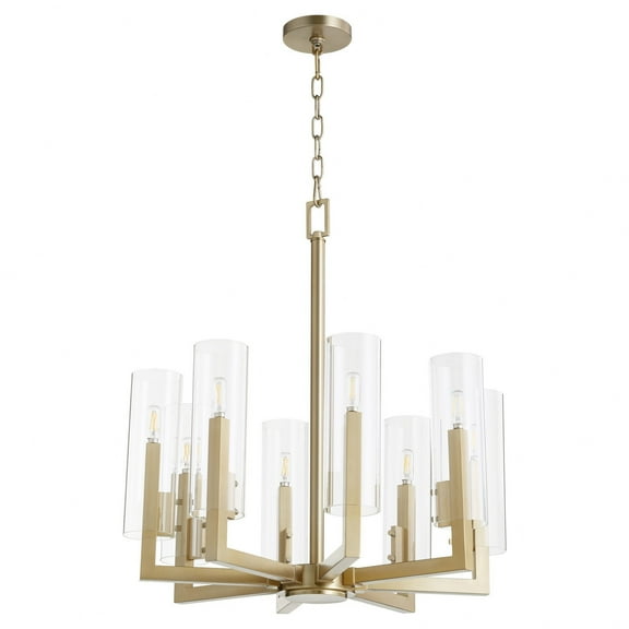 Quorum Lighting - Harbin - 8 Light Chandelier In Soft Contemporary Style-28
