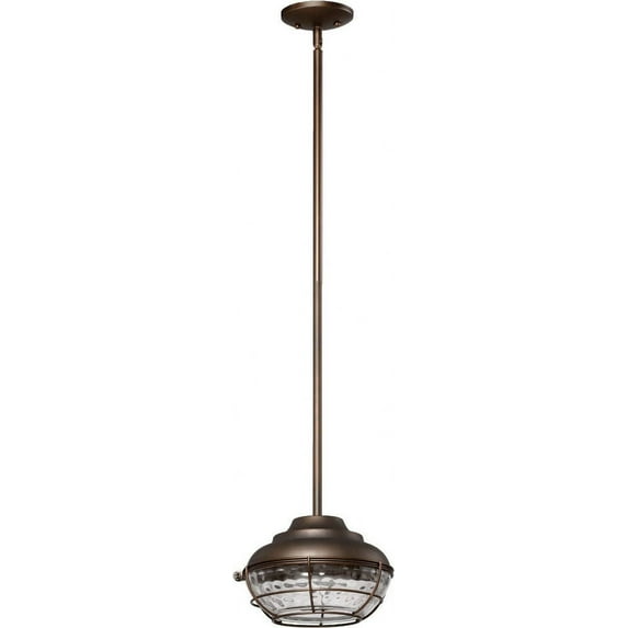 Quorum Lighting 8374-86 Outdoor Pendant Oiled Bronze Hudson