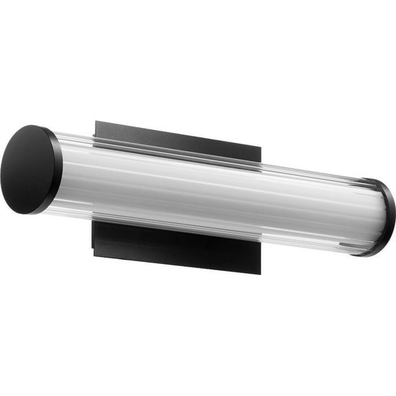 912-18-69 Quorum Lighting 13W 1 LED Bath Vanity in Transitional style - 17.75 inches wide by 5.25 inches high-Noir Finish