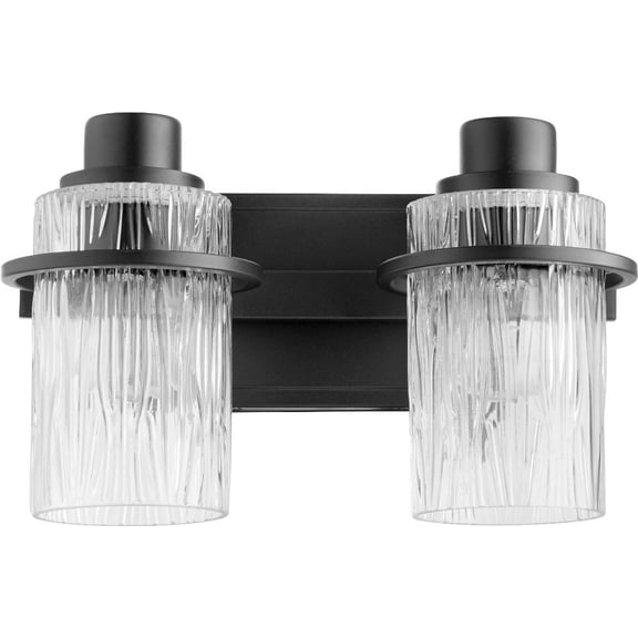 Lazo 2 - Light Textured Black Black Contemporary / Transitional Wall Sconce