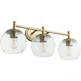 thumbnail image 1 of Lyon 3 - Light Aged Brass Brass Contemporary Wall Sconce, 1 of 2