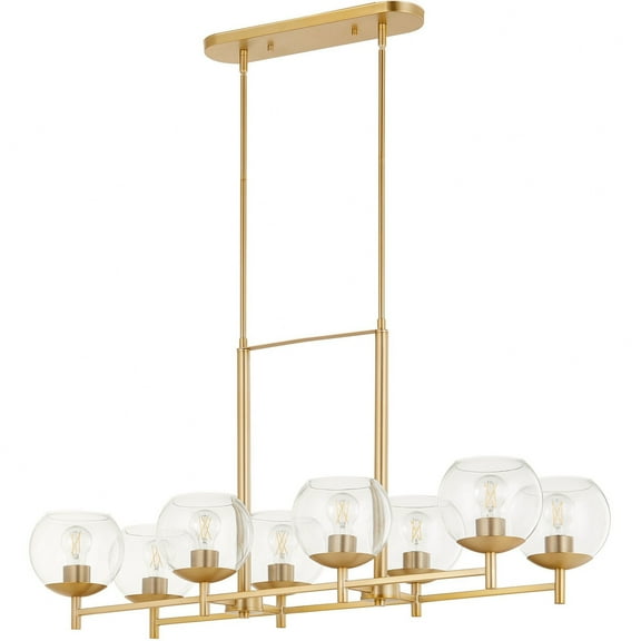 Quorum Lighting - Lyon - 8 Light Chandelier In contemporary Style-21 Inches Tall