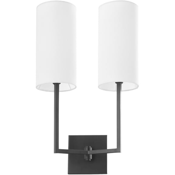 Merrick 2 - Light Matte Black / Black Traditional Wall Sconce
