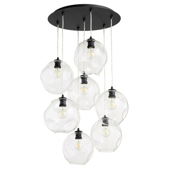 Quorum Lighting - Numen - 7 Light Pendant-Noir Finish