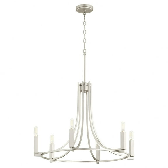 Quorum Lighting - Olympus - 6 Light Chandelier In Soft Contemporary Style-20.75