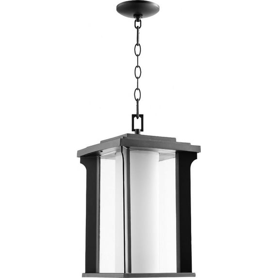 Quorum Lighting Garrett 1-Light Noir Incandescent 10 Ceiling Fan
