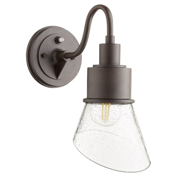 Quorum Lighting Torrey 1-Light Oiled Bronze Outdoor Wall Sconce